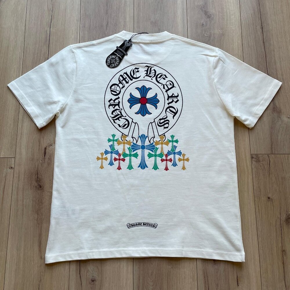 Large Chrome Hearts Relaxed Fit T-Shirt White Cotton